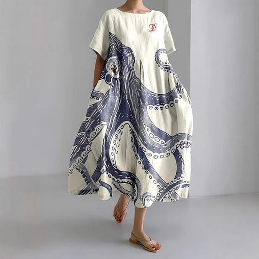 Biological 3D Printing Fashion Plus Size Dress Women