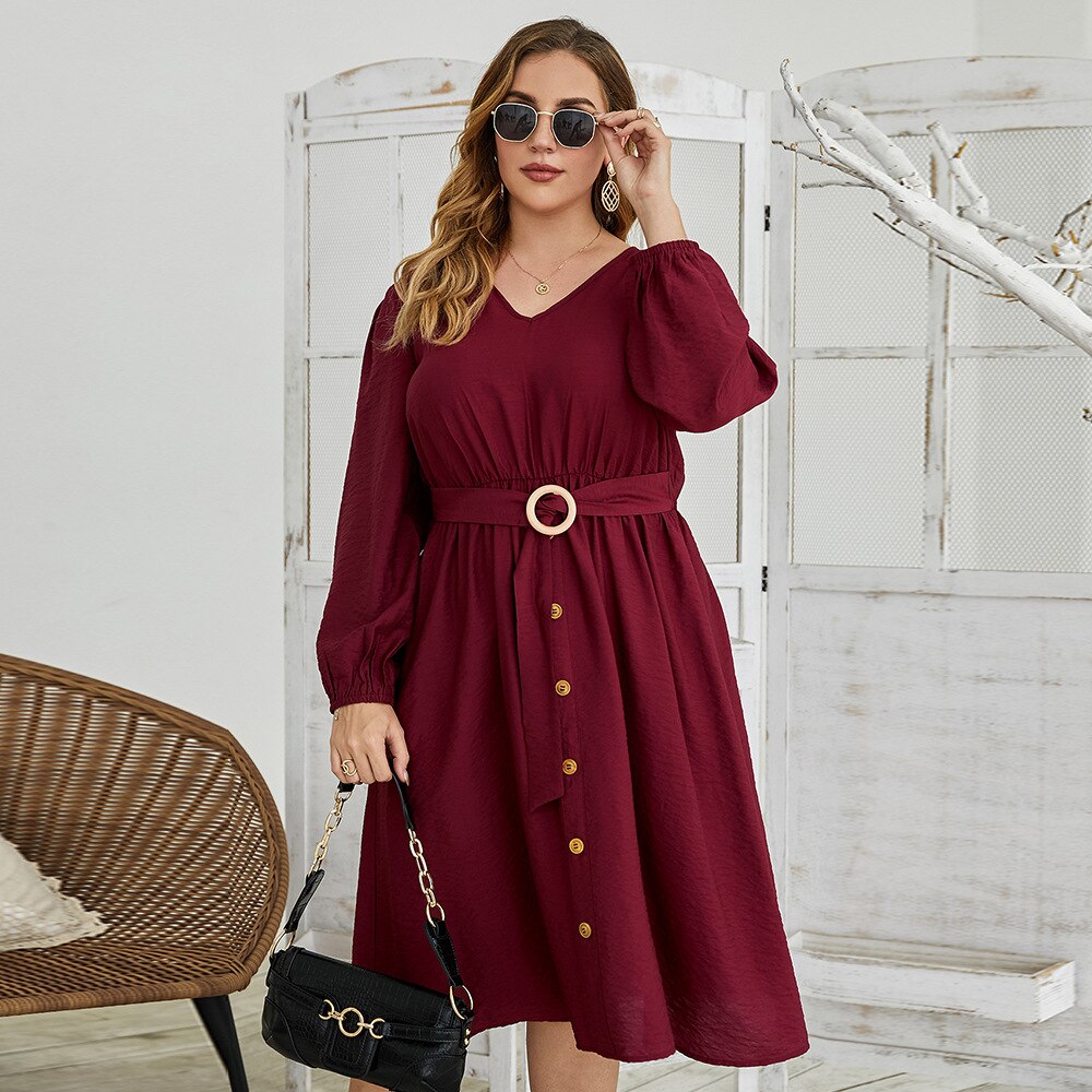 Elagant Dress Fat Lady Cotton Female Plus Size Dress