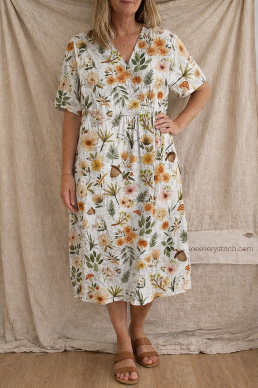 Bohemian Printed Loose Midi Dress