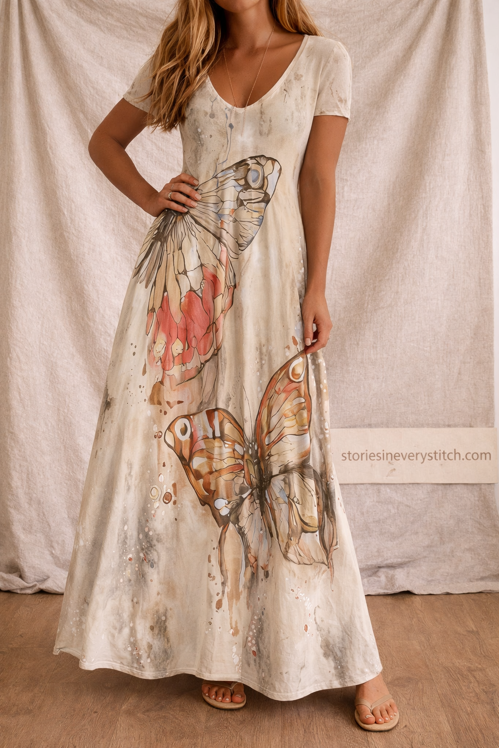 Patchwork Printed Maxi Dress