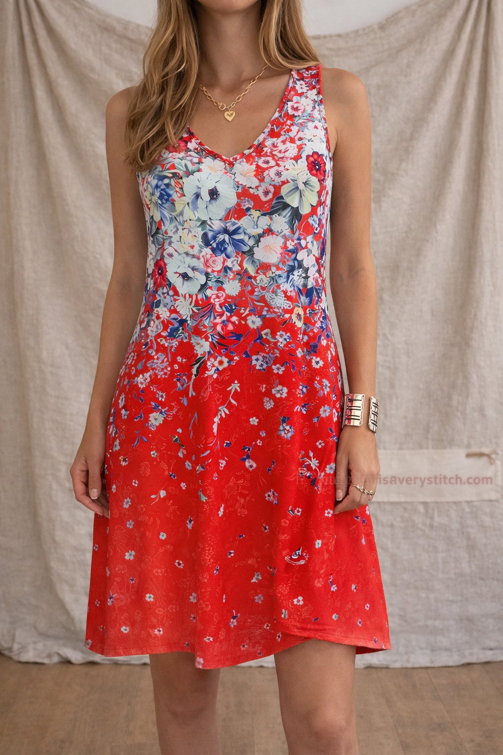 Floral Sleeveless Mini Dress