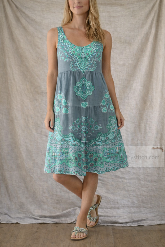 Printed Sleeveless Mini Dress