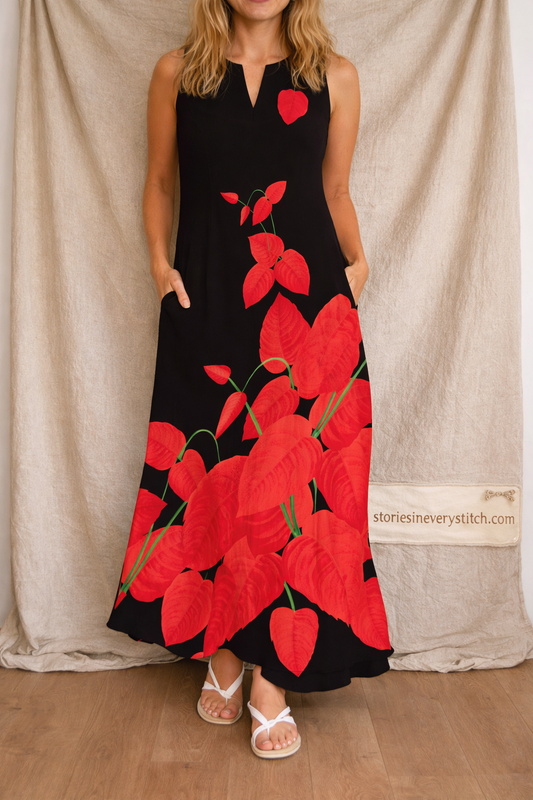 Floral Strap Maxi Dress