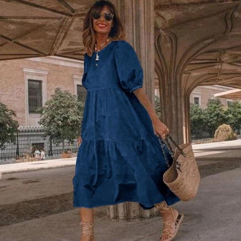 Loose plus size new big swing dress