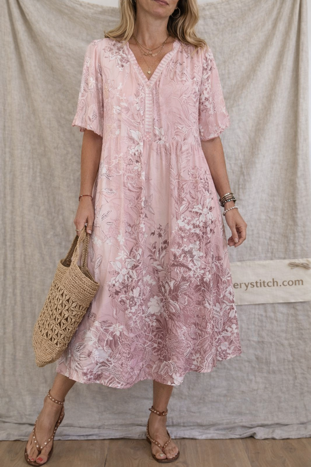 Dress Elegant Graceful Long Dress Summer Lace Print Casual Skirt
