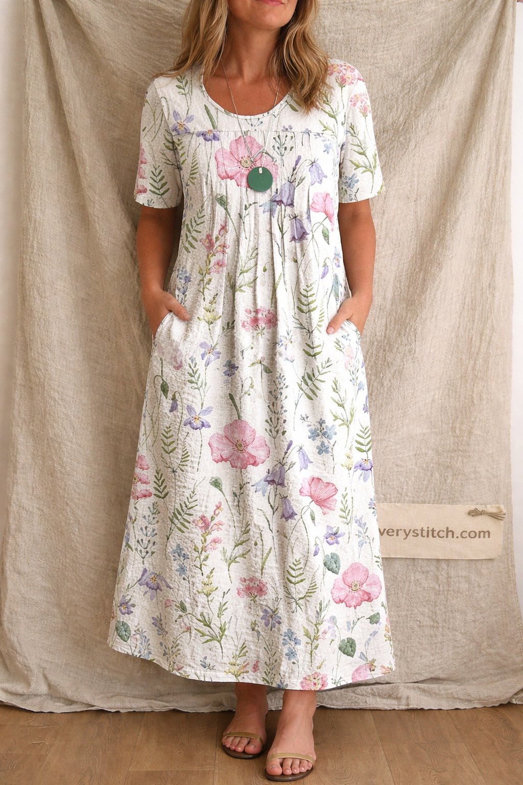 Casual Printing Plus Size Dress