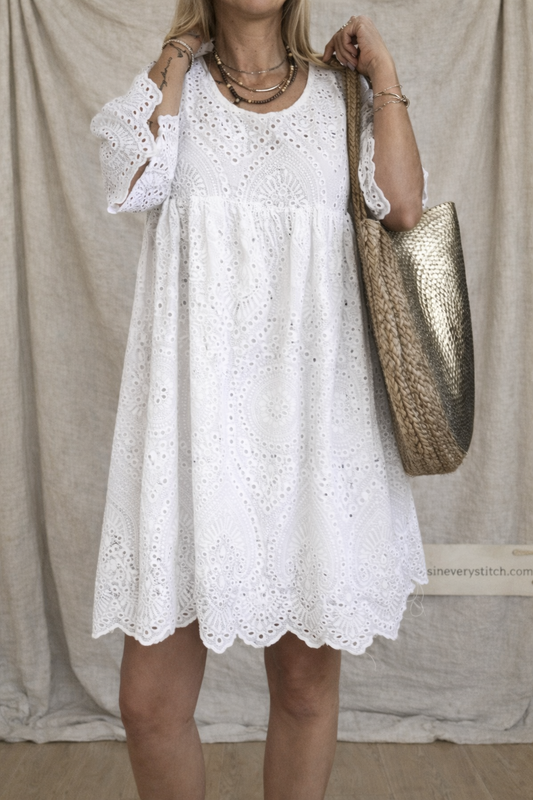 Soft summer cutout dress