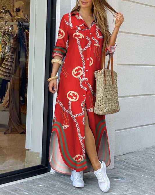 European And American Spring And Summer Fashion Shirt Dress