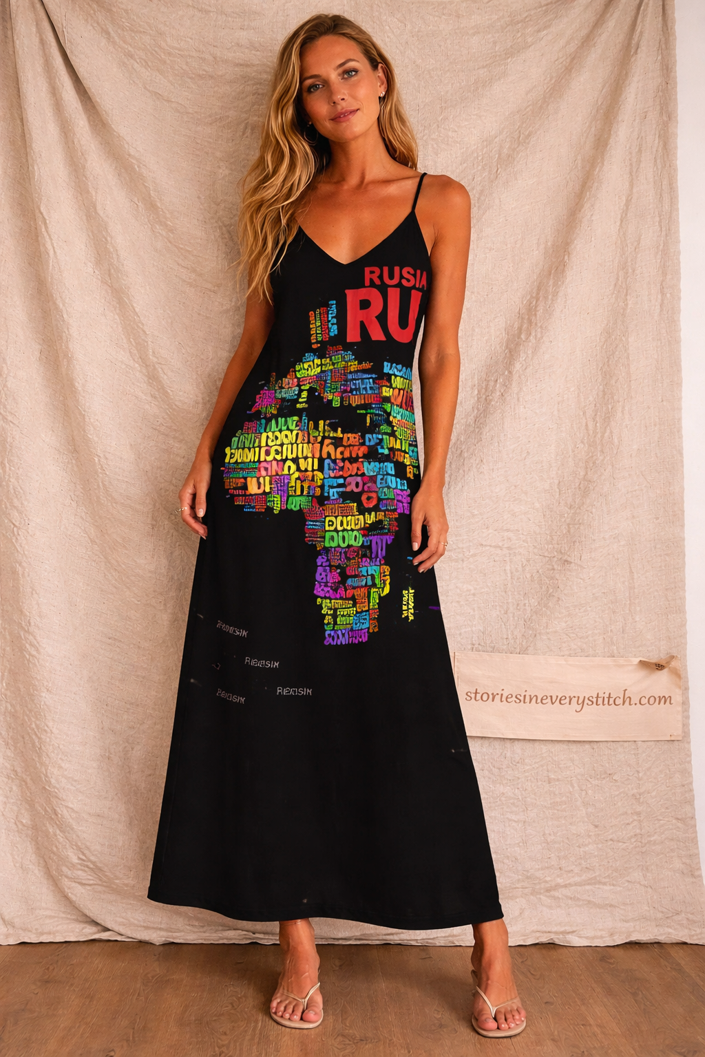 Bohemian Patchwork Maxi Dress