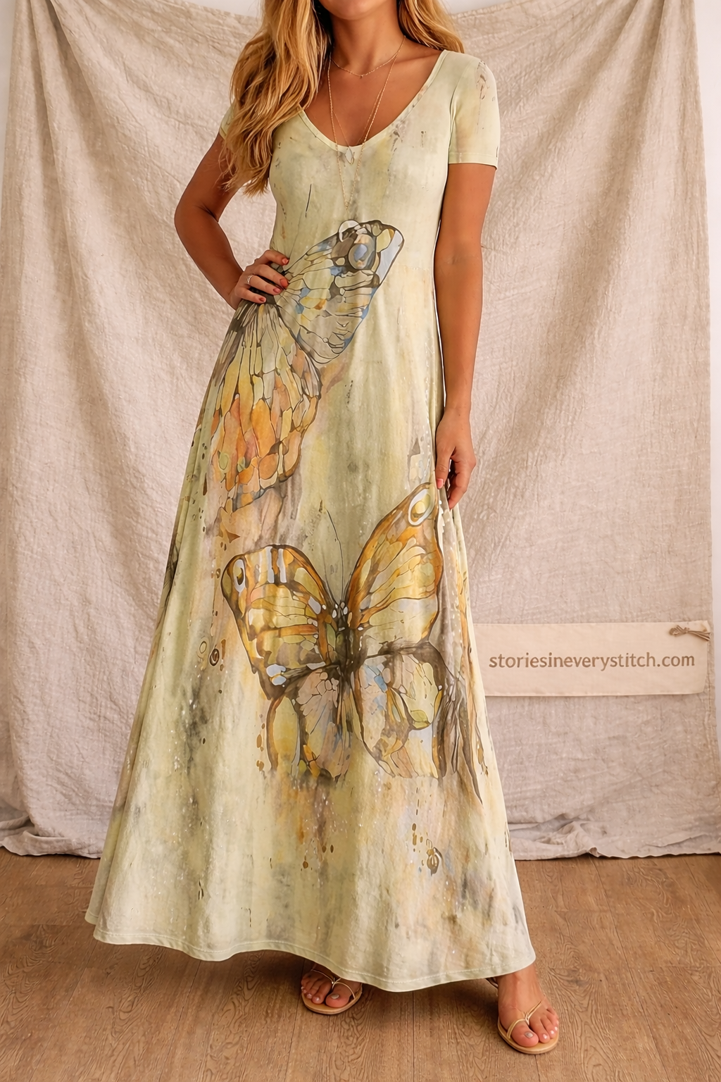 Patchwork Printed Maxi Dress