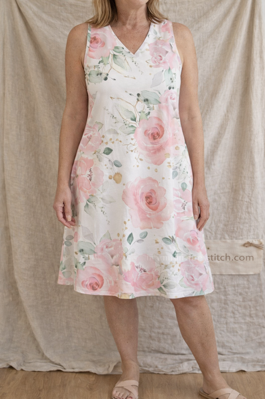 Floral Sleeveless Midi Dress