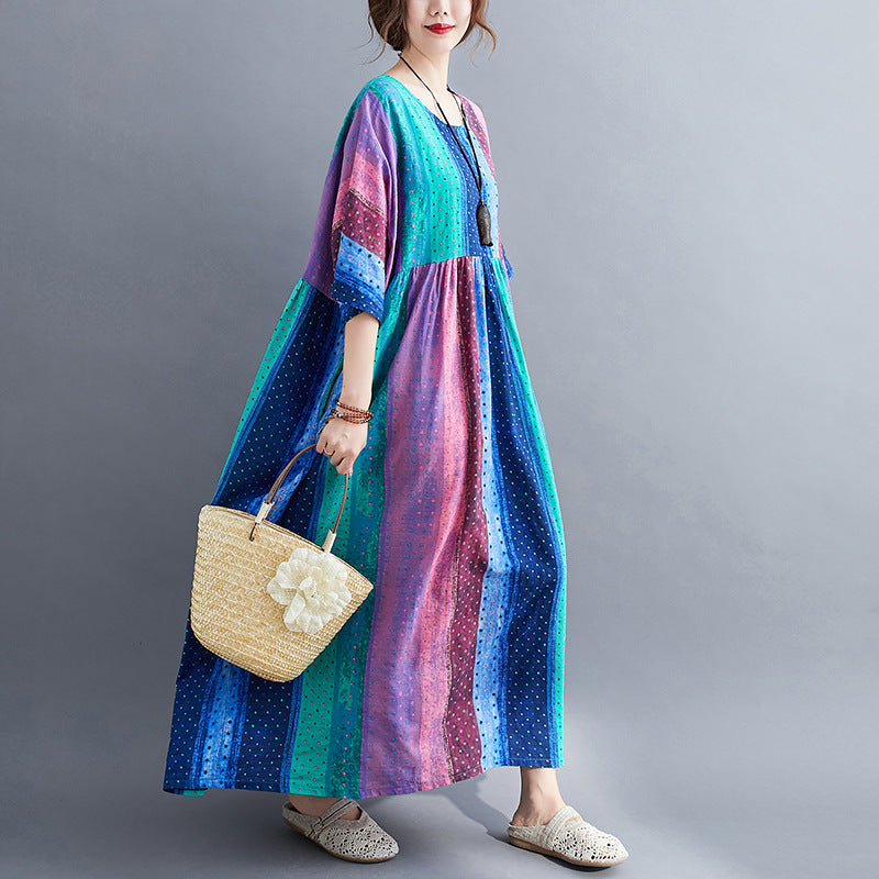 Fat MM Plus Fat Plus Print Dress