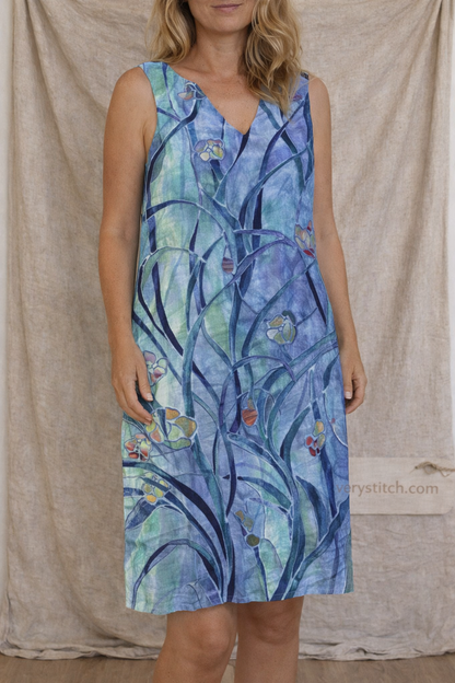 Printed Sleeveless Mini Dress