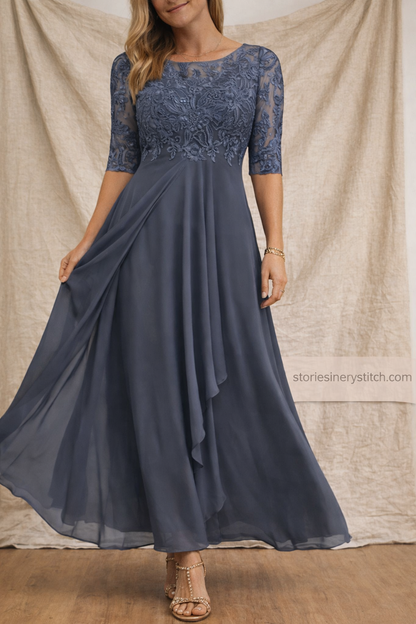 Lace Top Midi Dress