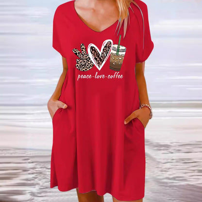 European And American Plus Size Women's Clothes Dress