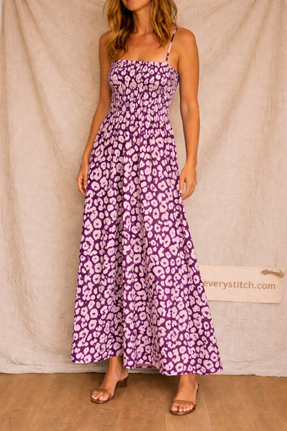 Bohemian Printed Strap Maxi Dress