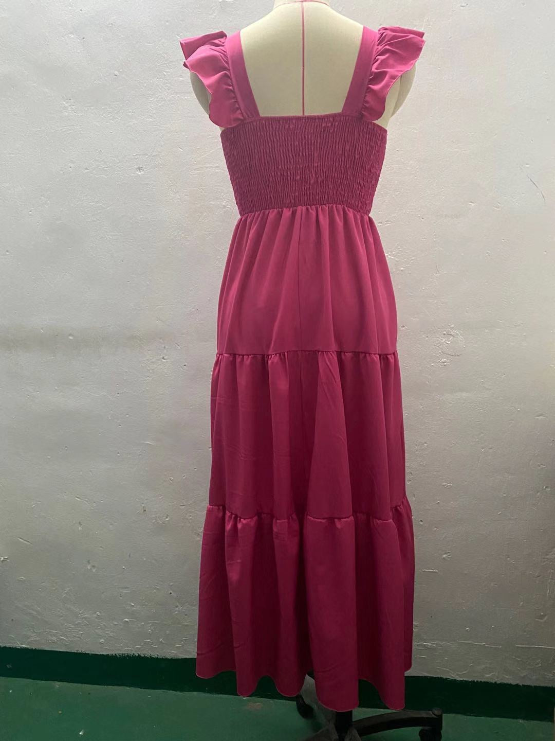 Women's Summer High Waist Suspended Cake Dress