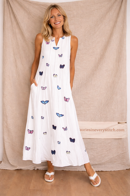 Printed Sleeveless Maxi Dress