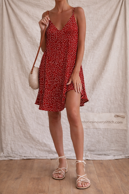 Starlight Ruffle Hem Mini Dress