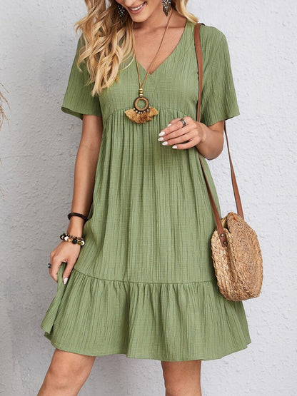 Women's Summer Loose Casual Short Sleeve Dress