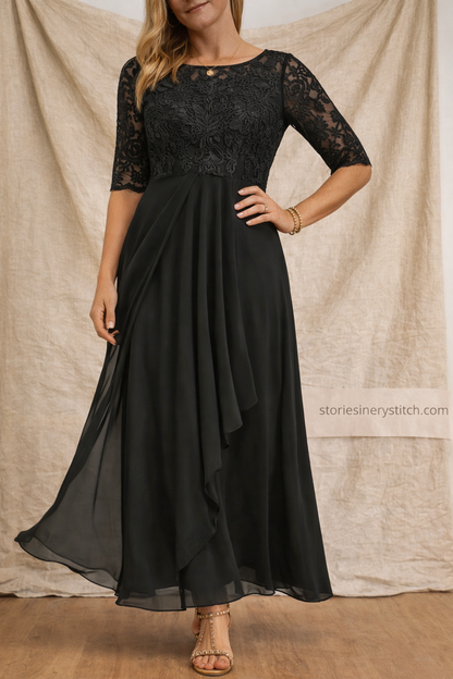 Lace Top Midi Dress