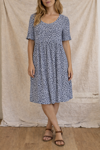 Meadow Dots Relaxed Midi Dress