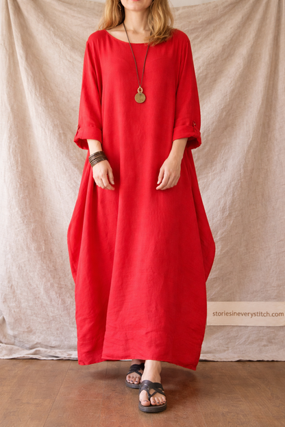 Minimal Flow Oversized Maxi Dress