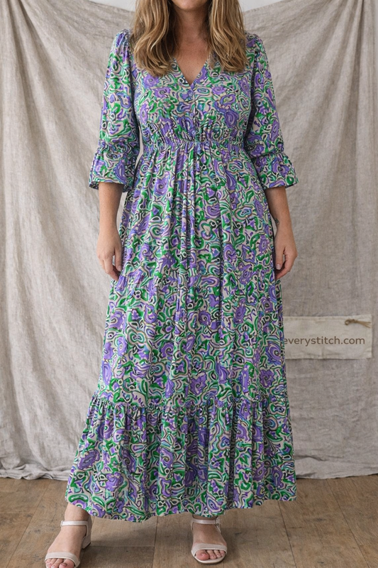 Bohemian Bloom Tiered Maxi Dress