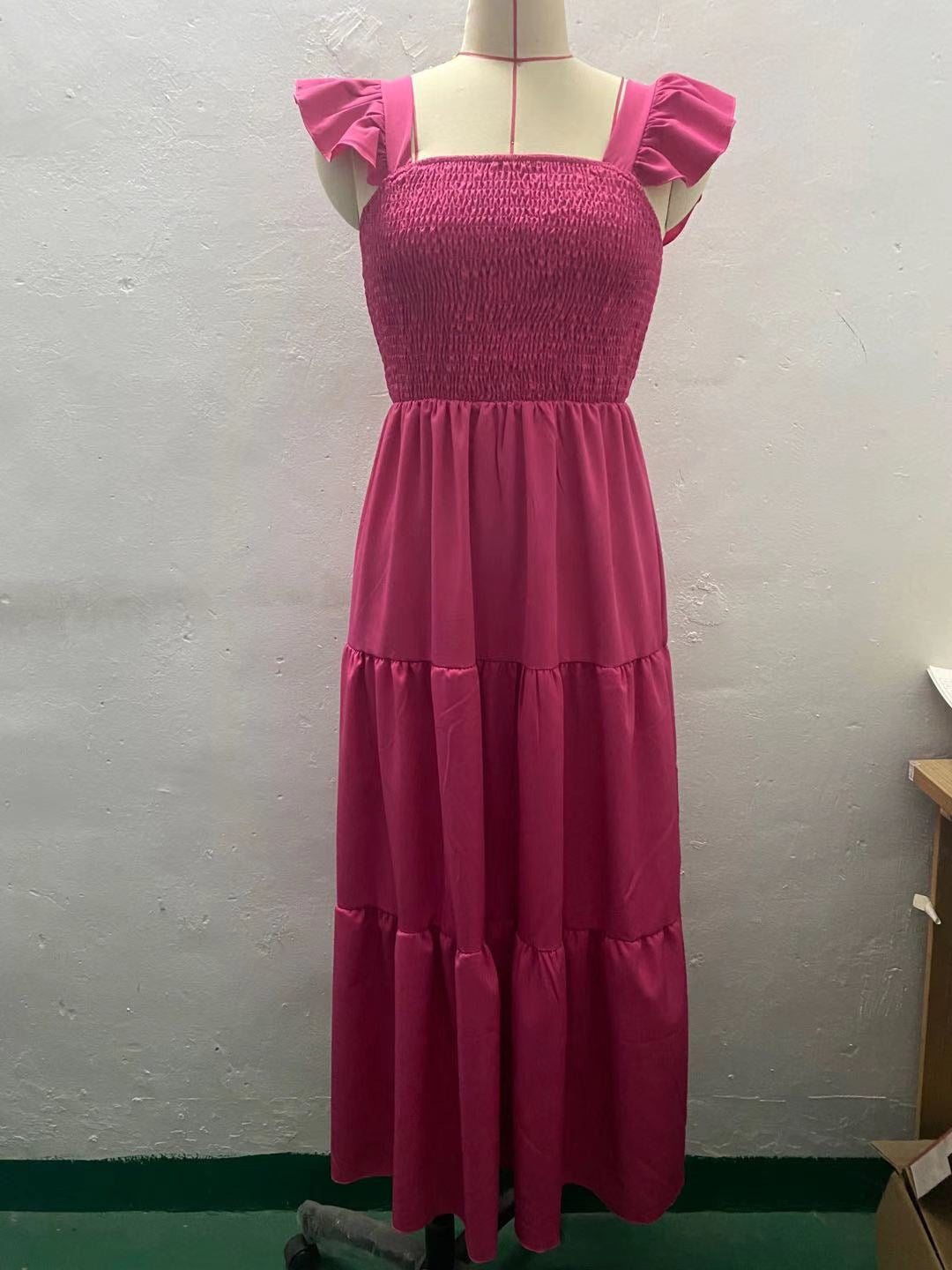 Women's Summer High Waist Suspended Cake Dress