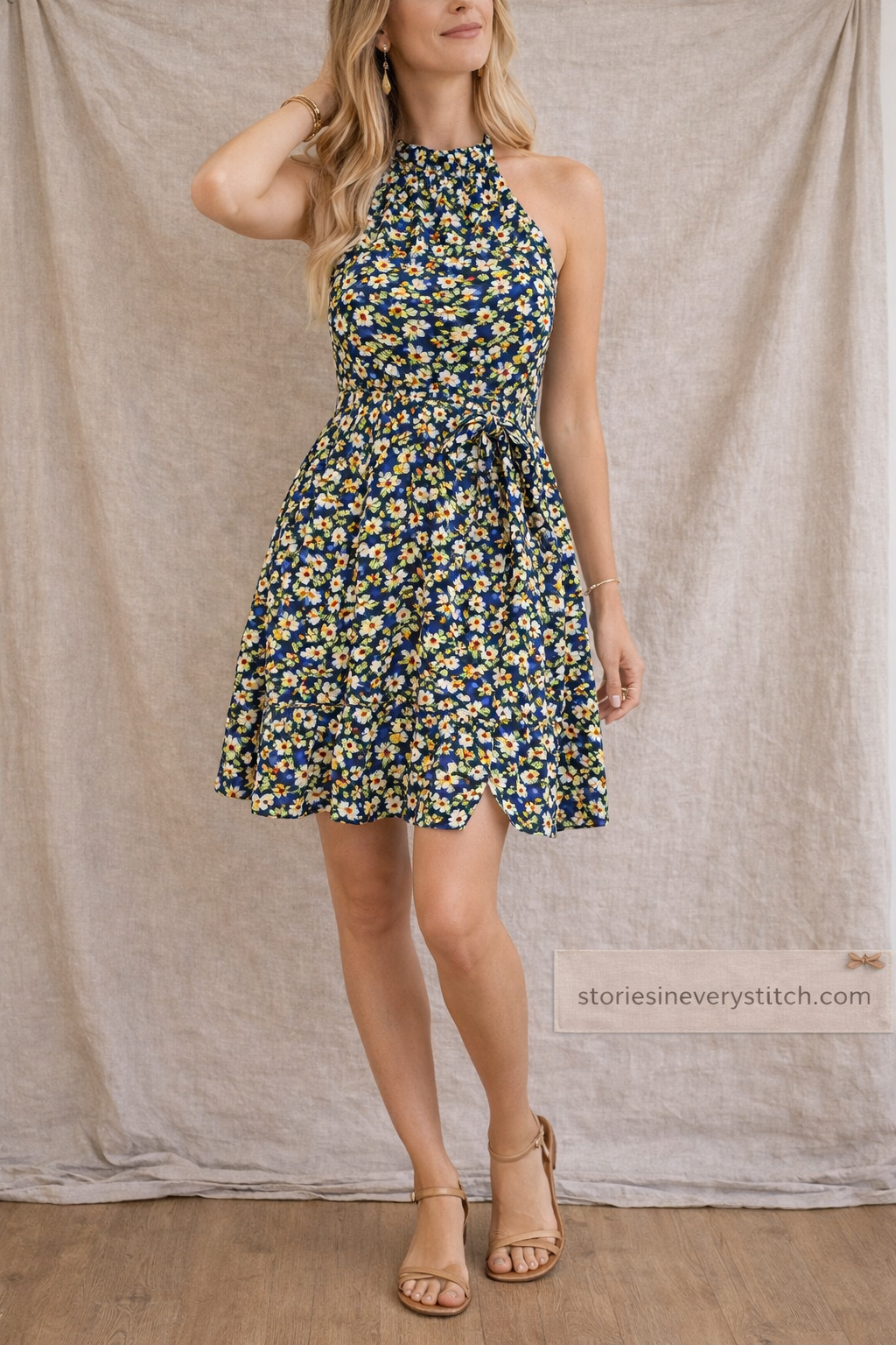 Floral Sleeveless Mini Dress