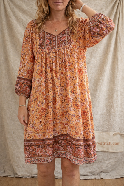 Boho Breeze Embroidered Tunic Dress