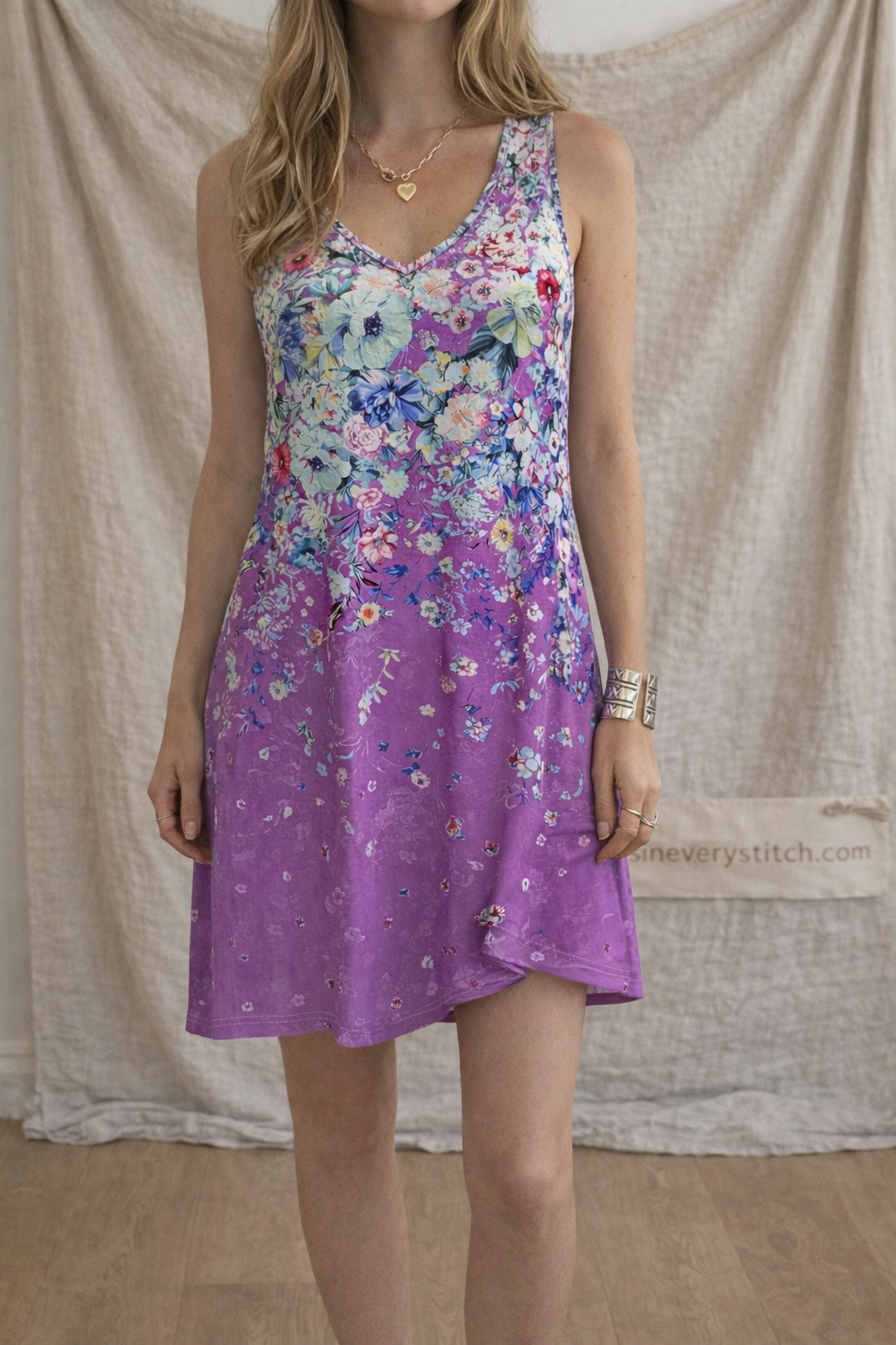 Floral Sleeveless Mini Dress