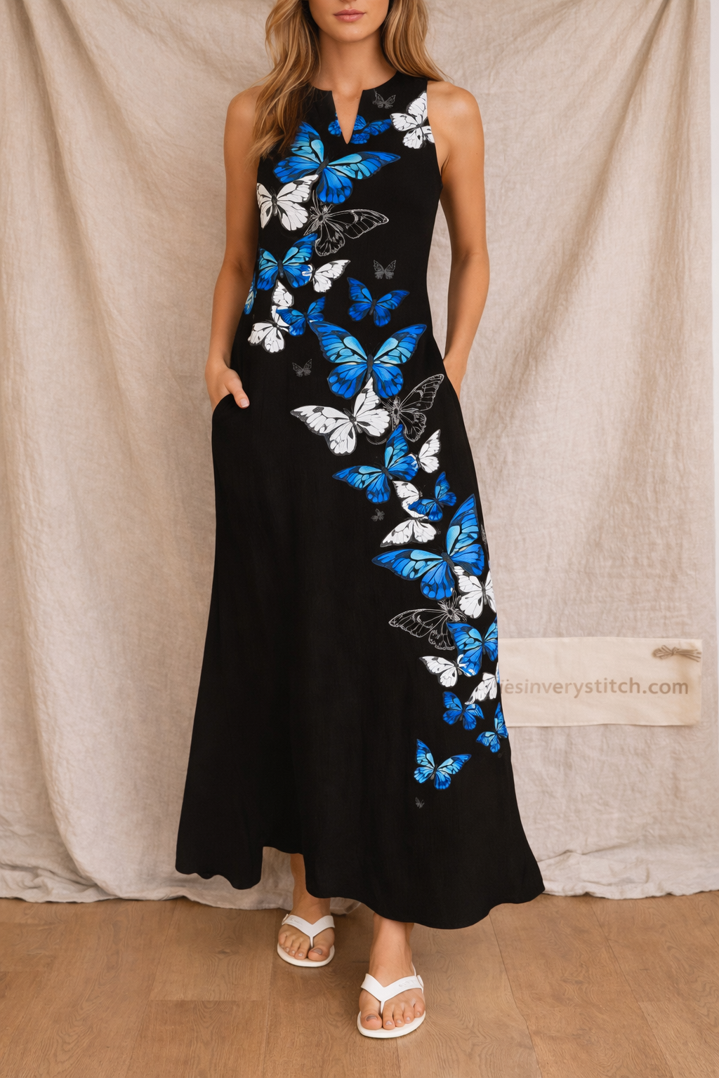 Floral Sleeveless Maxi Dress
