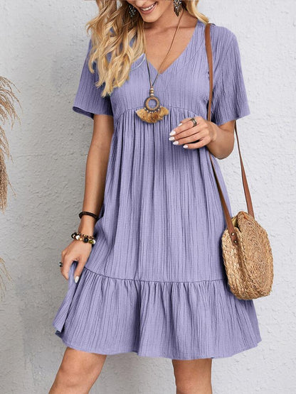 Women's Summer Loose Casual Short Sleeve Dress