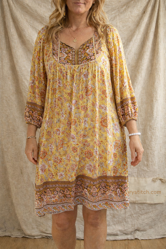 Boho Breeze Embroidered Tunic Dress
