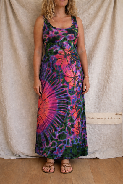 Printed Strap Maxi Dress