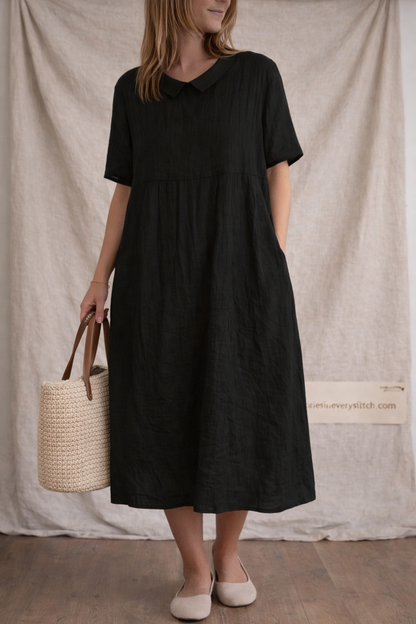 Coastal Ease Linen Midi Dress
