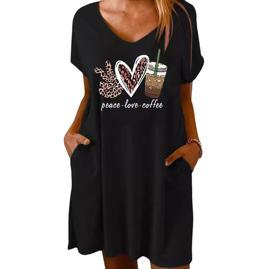 European And American Plus Size Women's Clothes Dress