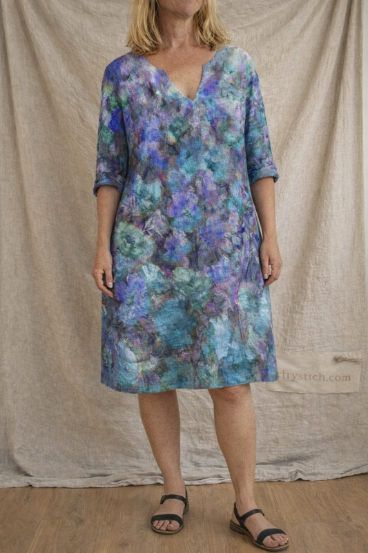 Floral V-Neck Midi Dress