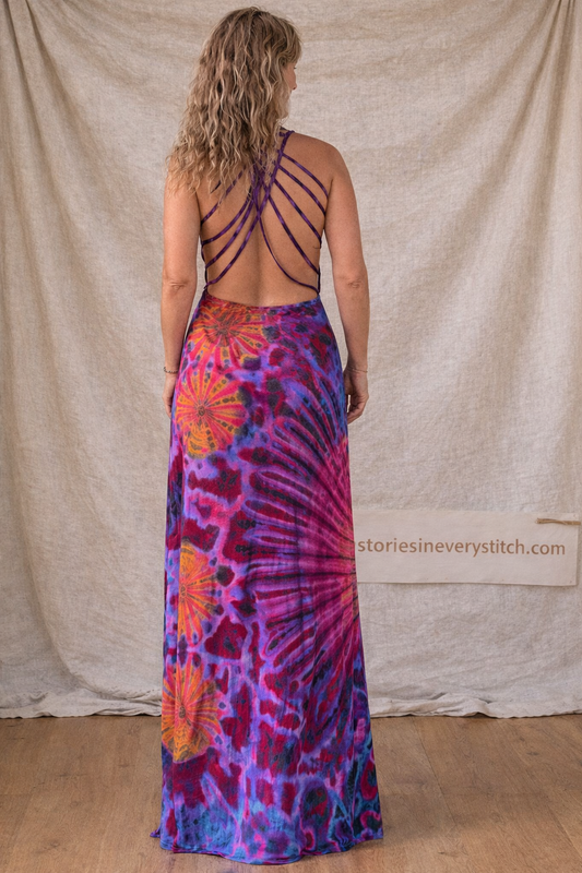 Printed Strap Maxi Dress