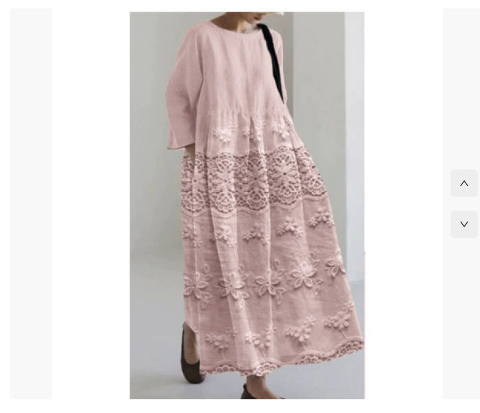 3D Printing Fashion Plus Size Loose Casual Long Sleeves Dress