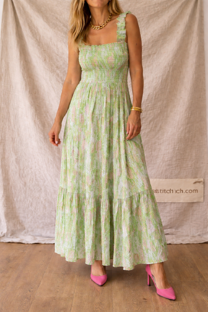 Bohemian Printed Strap Maxi Dress