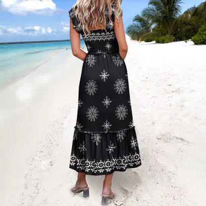European And American Sweet Personalized Fashion Seaside Vacation Style Summer Dress