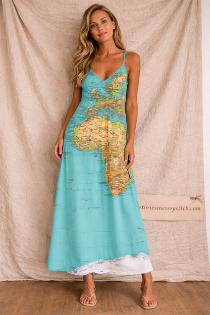 Bohemian Patchwork Maxi Dress