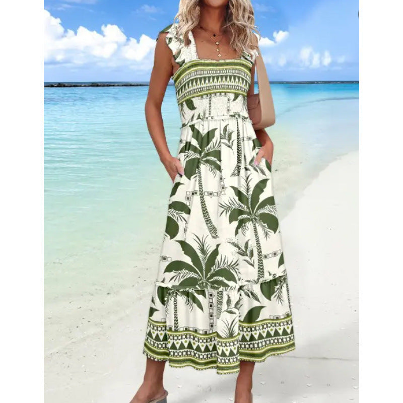 European And American Sweet Personalized Fashion Seaside Vacation Style Summer Dress
