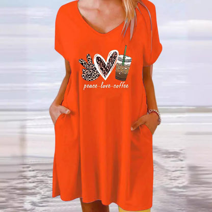 European And American Plus Size Women's Clothes Dress