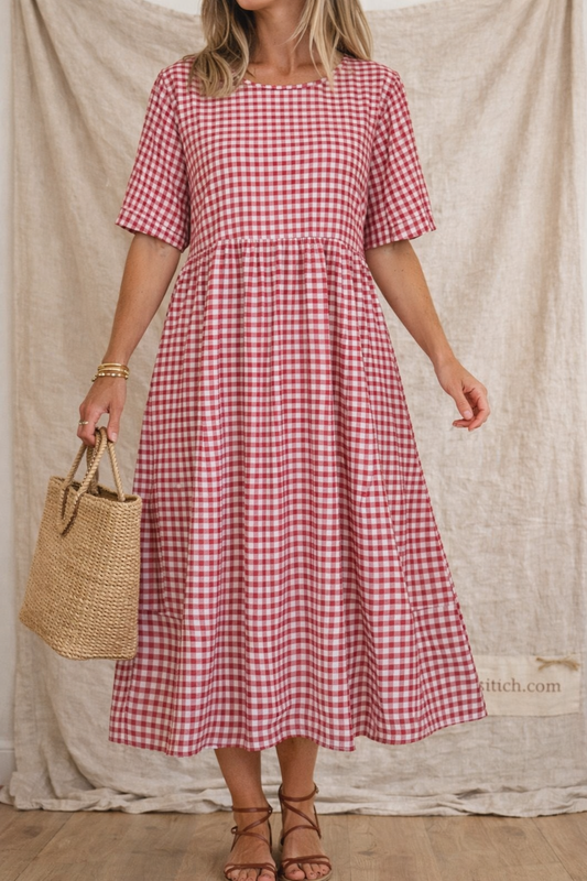Gingham Dress - Pinterest-Inspired Comfort