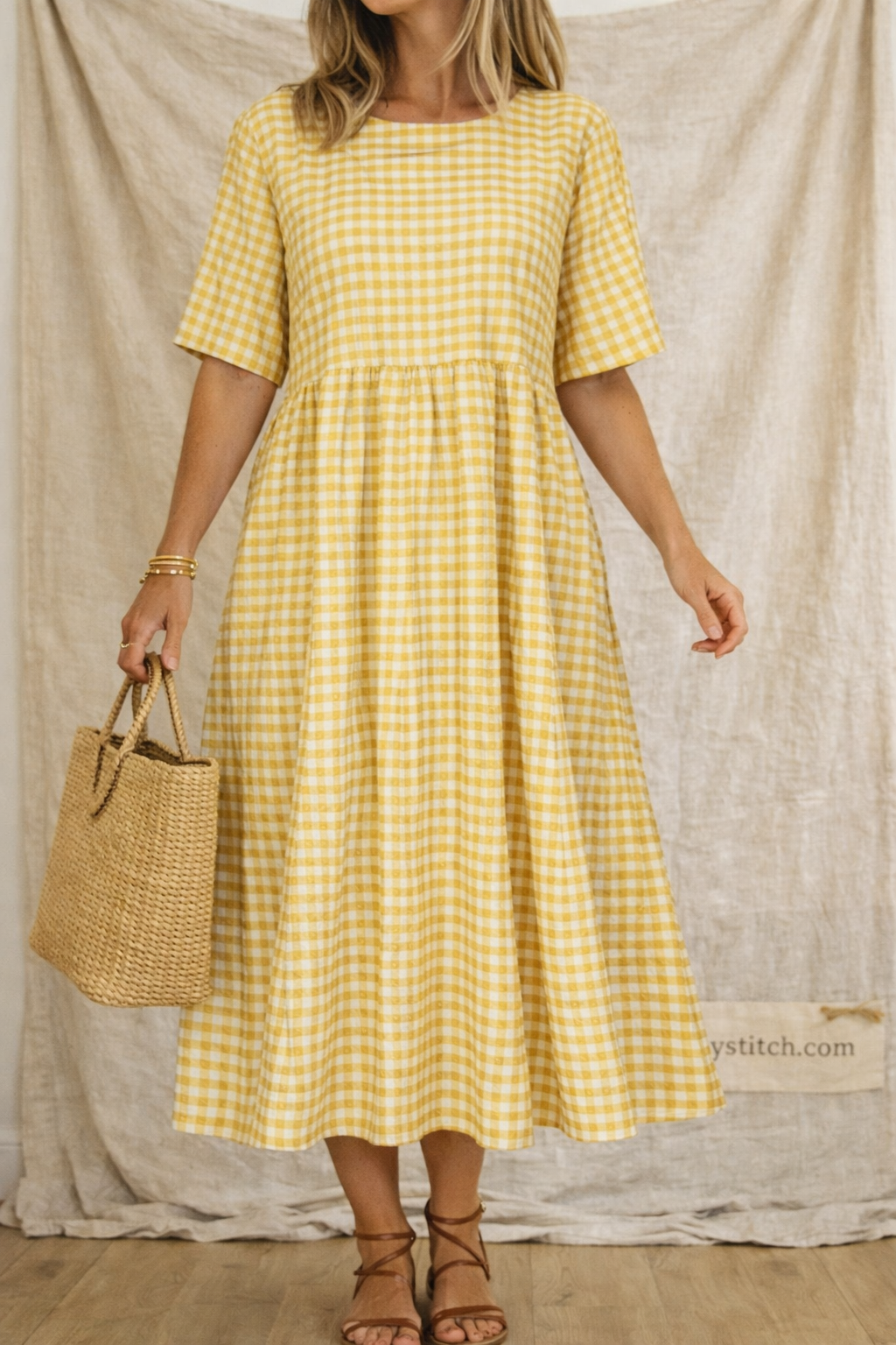 Gingham Dress - Pinterest-Inspired Comfort