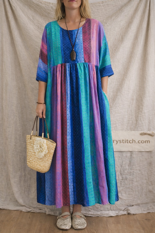 Fat MM Plus Fat Plus Print Dress