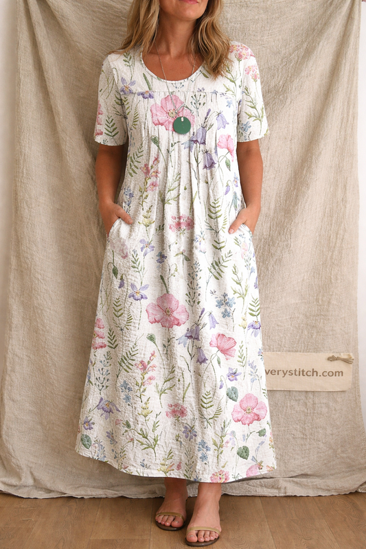 Casual Printing Plus Size Dress